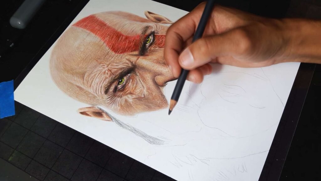 Desenhando Sem Dom Vale a Pena? Análise Completa do Curso do Prof. Art Rodrigues 6 Desenhando Sem Dom barbas e cabelos.